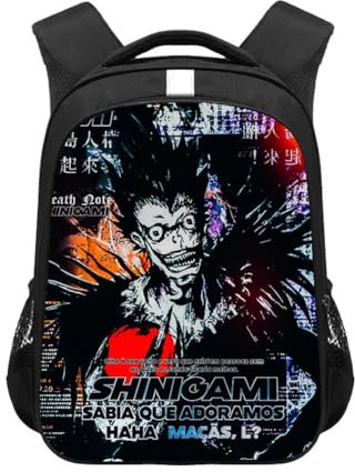 Zhongkaihua Death Note Rucksack, L/Light Yagami/Ryuuku, Schultasche, Anime-Rucksack für Jungen und Mädchen, Studenten, Schulbedarf, Laptop, Outdoor, Reisen, Typ 14, 44*30.5*16CM