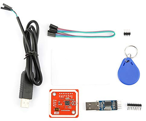 NFC Reader Writer Kit mit I2C SPI Unterstützung, Kleine Leiterplatte für Lesen Schreiben, P2P Kommunikation, 5-7 cm Reichweite, Plug & Play mit integriertem Speicherkartenleser