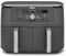 Ninja MAX Dual Zone Digital Air Fryer, 2 Drawers, 9.5L, 6-in-1, Uses No Oil, Air Fry, Max Crisp, Roast, Bake, Reheat, Dehydrate, Non-Stick, Dishwasher Safe Baskets, Gun Metal Grey DZ400UK