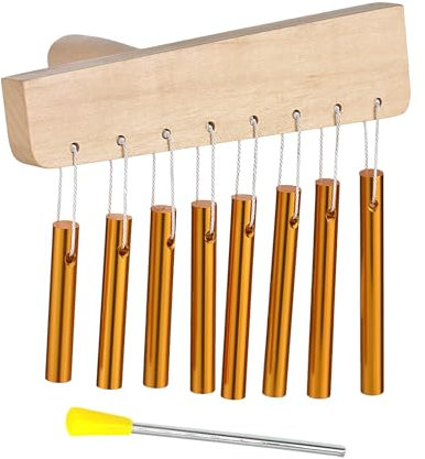 Meditation Chime | 8 Note Bar Chimes | Classroom Attention Getter, Musical Decor, Meditation Accessories for Practice and Performance