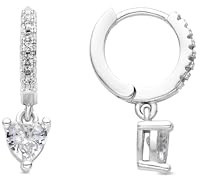 LUXENTER Drasa Ohrringe mit Silber-Finish