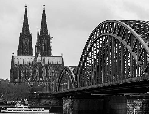 Kölner Dom Puzzle 2000 Teile Baupuzzle mit hochwertiger Puzzleaufbewahrung 70x100CM