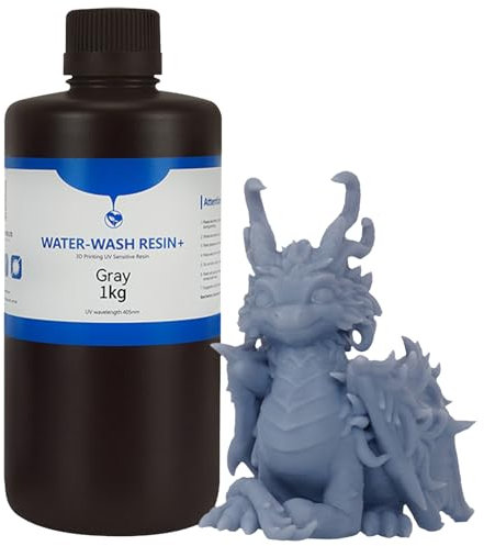 Water Washable Printers Resin, Fast UV-Curing High Precision Liquid Resins, Rapid Curings, Accurate Resin Detailed Models, Ideal Printer Accessories for Hobbyists and Professionals