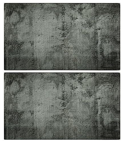 Casa & Giardino, Mobili-Taglieri 2 pz con Calcestruzzo Modello Vetro Temperato