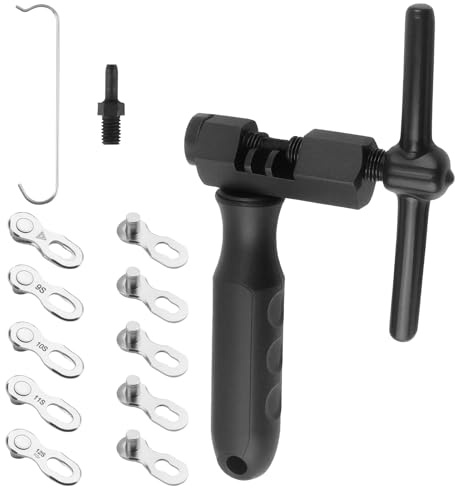 Hemlosk Kettennieter Fahrrad für 6-12 Fach Fahrradkette Werkzeug, 5 Paar Fahrradketten Nieten Fahrradkette Reparatur Set, Fahrradketten Werkzeug zum Entfernen & Anbringen für Mountainbike, Citybike