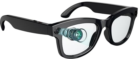 findtime AI Smart Glasses Video Recording Glasses with Camera Translation Glass with Open Ear Speaker WiFi Transfer Play Music Answer Calls