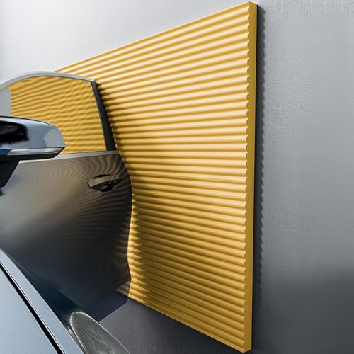 Garagen Wandschutz 200x20cm，Kantenschutz Garage For Autotüren, Kann Geschnitten Werden Schaumstoff，Wandpaneele Selbstklebend for Garage Carport und Parkplatz(Orange)