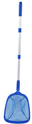 BSLSVGE Retractable Pool Skimmer | Adjustable Top Cleaner for Leaves/Small Debris/Debris | Long - Lasting Plastic Net for Swimming Pools/Hot Tubs/Fountains