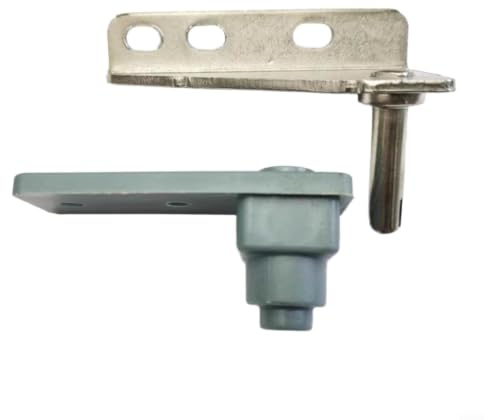 Fauhapyway Commercial Fridge Door Hinge with Automatic Rebound Spring for Heavy Duty Refrigerator Self Closing Mechanism Gray Silver(Upper Right + Hinge)