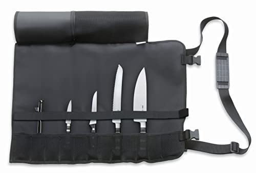 F. DICK Starter-Set 1905 5-teilig (Küchenmesser inkl. Rolltasche + Kochmesser inkl. Pendelschäler, Tasche aus Kunstfaser-Material abwaschbar) 81994000