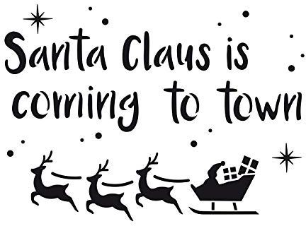 Viva Decor Schablone Santa Claus schablonieren Weihnachts-Motive Dekorativeschablone