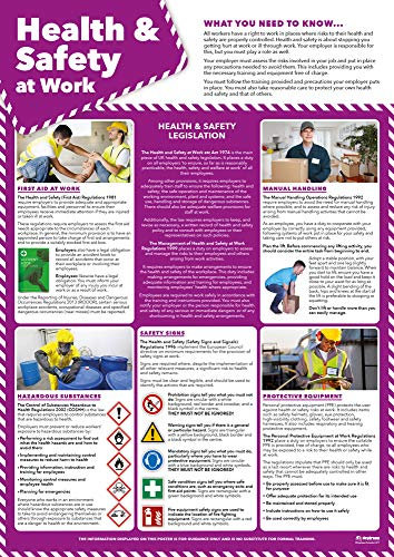 Poster Gesundheit und Sicherheit bei der Arbeit (englische Version)