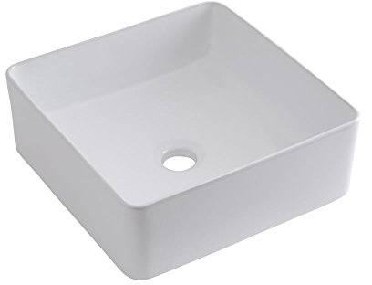 MILANO White Ceramic Countertop Bathroom Basin Sink 370 x 370mm