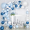 VAINECHAY Ballon Girlande Ballonbogen Kit Luftballons Blau Weiß und Silber Set Konfetti Ballons für Junge Baby Geburtstag Party Hintergr Deko Hochzeit Birthday