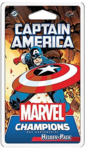 Fantasy Flight Games, Marvel Champions: LCG – Captain America, Helden-Erweiterung, Expertenspiel, Kartenspiel, 1-4 Spieler, Ab 14+ Jahren, 60+ Minuten, Deutsch, Mehrfarbig, Bunt