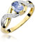 Lumari Gold - Verlobungsring Damen Ring Gold 585 Echtgold 14k Gold mit natürlichem Diamanten Damen Solitär Versprechen Ring Saphir Edelstein - Ringe Frauen - Gelbgold