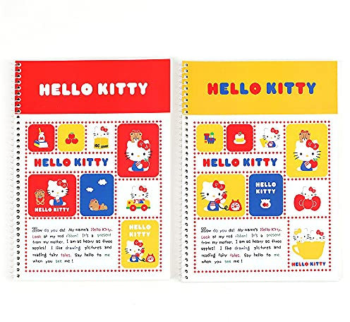 Hello Kitty Skizzenbuch, unliniert, blanko, Gelb