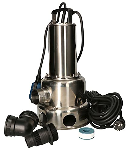 KOTARBAU® Schmutzwasserpumpe 1500W aus Edelstahl mit Schwimmerschalter