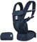 Ergobaby Omni Breeze Babytrage für Neugeborene ab Geburt bis 20kg, 4 Positionen SoftFlex Mesh Ergonomische Babybauchtrage Rückentrage Baby-Tragetasche, Midnight Blue