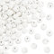 OLYCRAFT Circa 196pcs 8mm naturale perline di lava bianco Chakra filo rotondo gemma sciolto perline energia di guarigione per collana bracciali orecchini gioielli Making