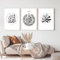 HMDKHI Islamische Poster set，Arabische Kalligraphie bilder Leinwand Drucke Islamische bilder Modern Wohnzimmer Wanddeko (3Pcs-50x70cm- Kein Rahmen, Koran-Kalligrafie - Set)