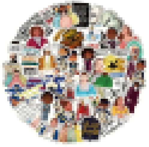 BigVivi 52Pcs Musical Vinyl Stickers