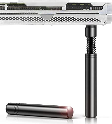 iHaospace Grafikkarten Halterung GPU Halter Stütze Holder Stand Grafikkarte Support Bracket Höhenverstellbare Aluminiumlegierung Magnetische Fixierung - Schwarz