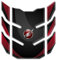 Tankpad Harz 3D kompatibel mit Honda Africa Twin CRF 1000 L 2016-2019 GP-127(NWS) (Rot)