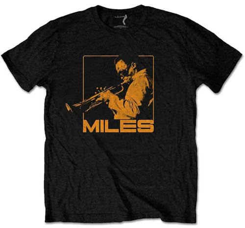 Miles Davis T Shirt Blowin Logo Official Mens Black