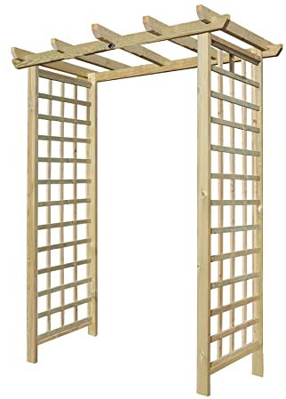 Premier Arch H:7ft (210cm) x W.6ft (180cm) Garden Walkway Archway Standard Square Plant Decorative Plant Climber Sides