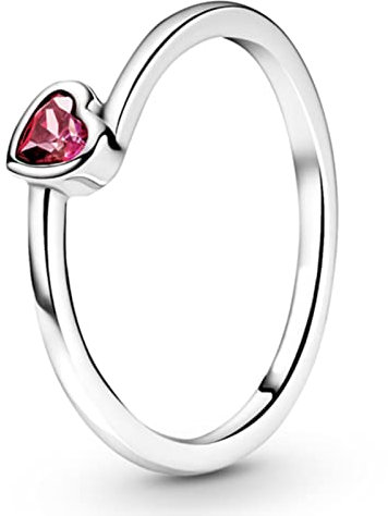Polierte Pavé-Perlen, offenes Wishbone Herz, schräg Herz, Solitärring, Sterling-Silber-Ring, europäischer Schmuck-5,5