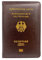 Neylokfen Reisepasshülle reisepass schutzhülle reisepasshülle Leder Passport Cover reisepass hülle Robuste reißfeste (Dunkelbraun A)