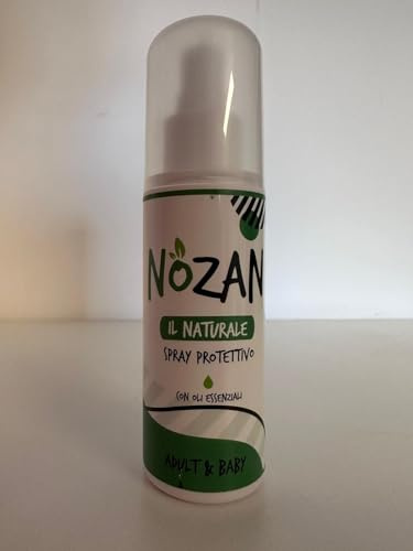 Farmaricci NOZAN Il Naturale Spray Anti-Zanzare 100 ml – Formula Protettiva con Oli Essenziali, Dermatologicamente Testato, Freschezza Immediata