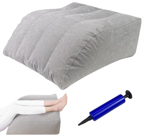 Frevoitna 65x 50 x 25 cm Cuscino per Gambe Gonfiabile, Miglioramento Della Circolazione Sanguigna, Riduce il Gonfiore, Migliora la Qualità del Sonno, Adatto per Azienti con Vena Delle Gambe