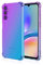 Topme Custodia per Telefono per Samsung Galaxy S24 (6.2 Inches), Cover per Cellulare con Gradiente di Colore Trasparente in Morbido Silicone TPU - Blu Viola