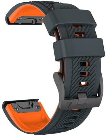 MYSNBKN Armband für Fenix 6 Pro/Fenix 6/Fenix 7/Fenix 7 Pro/Fenix 8 47mm/Fenix 5/Fenix 5 Plus/Epix Pro 47mm, QuickFit 22mm Silikon Ersatz für Forerunner 965/955/945/935