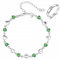 Armband Silber 925 Damen, Armband Damen Silber 925 Armband Damen 925 Liebesherz Armband, Armband Silber 925 Verstellbares mit 1 Ring für Damen, Armkette Damen Silber 925 für Frauen und Mädchen（Grüner）
