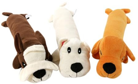 Beavorty Interaktives Hundespielzeug Mit Quietschgeräusch 3er-Pack Kauspielzeug Für Haustiere Plüsch-hundebeißspielzeug Quietschspielzeug Für Hunde Haustierbedarf Zum Spielen