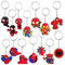 14 PCS Spider Schlüsselanhänger Kinder, Spider Kindergeburtstag, Mitgebsel Schlüsselanhänger, für Thema Party, Geburtstagsgeschenke