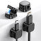 4 Pack Magnetic Cable Management Clips, Cliffora Cord Organizer for Desk, Phone USB Charging Cable Storage Holder, Cable Clips Organizer for Office Desk Car Wall Desktop Nightstand -White