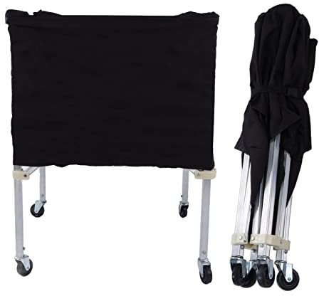 Ball Cart, Ball Storage Cart Movable Ball Cart Wheeled Ball Cart, Foldable Portable Ball Storage Cart for Basketball Soccer Volleyball