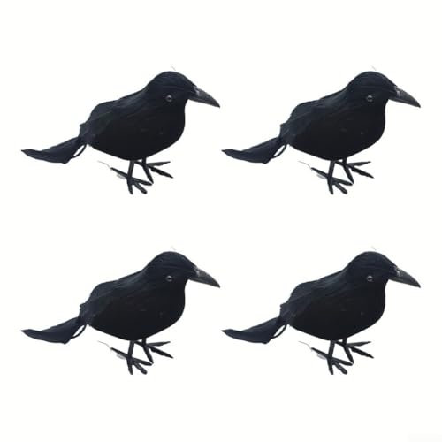 Realistische LifeRaven Requisite Halloween Jagd Dekor Vögel für unheimliche Themenpartys aus umweltfreundlichen (6 Stück)