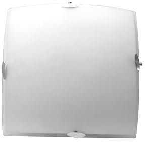 Genérico Plafon De Cristal Cuadrado blanco 35 cms