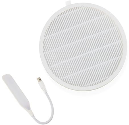LIARTY Reusable Nail Dust Collector Replacement Filters for 130W Nail Dust Cleaner,Dust Filter 1 Pcs and USB LED Light for Strong Power Nail Dust Collector