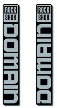 Bikestickers® Adesivi per Forcella Compatibili con Rock Shox Domain 2022 in PVC - per E-Bike, MTB, Bici da Corsa e Gravel - Resistenti ad Acqua e Intemperie - Stampa UV Alta Resistenza