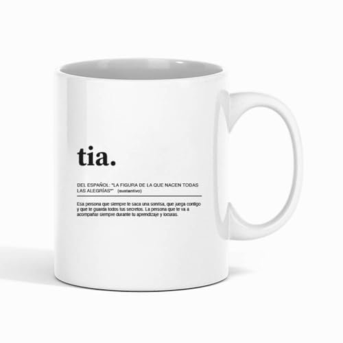 Taza Frase Definición Tia Regalo Familia Taza de Cerámica regalos originales (tia)