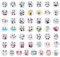PH PandaHall 50 Stück Panda Cabochons 30mm Glascabochons Mit Flacher Rückseite Gewölbte Kachel Glaskuppel Für DIY Bastelarbeiten Fotoanhänger Ohrringe Halsketten Schlüsselanhänger Schmuck
