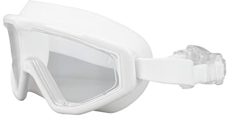 Schwimmbrille, Verstellbarer Gürtel, Klare Sicht, Angenehm zu Tragen, Hochauflösende -Schwimmbrille Zum Tauchen (WHITE)