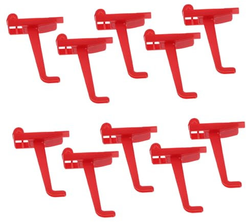 TOPPERFUN 10pièces Crochets Plastique Pour Panneau Perforé De Crochets Utilitaires Pour Garage Cuisine Et Rangement Mural Accroche Facile Pour Outils Et Accessoires Divers