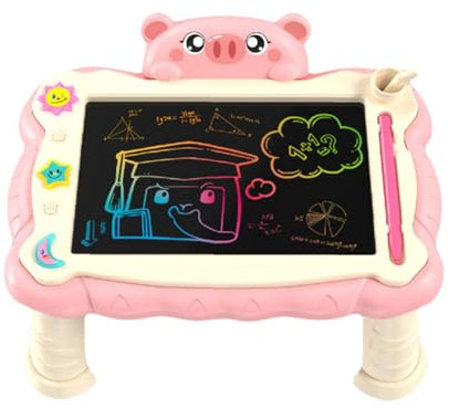 Moxeupon LCD -Zeichnungstablette, Magnetic Doodle Board | Bildungskinder Zeichnen von Ständer - Tragbare Kunstzubehör, wiederverwendbares Schreiben von Tablet für Handschriftenpraxis